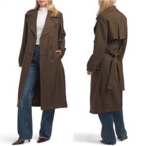 New Beware Bagatelle Collection Brown Trench Coat